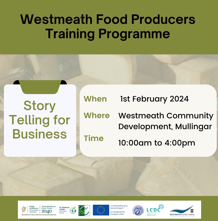 Westmeath Food Producers Training 2024 – Westmeath Community Development