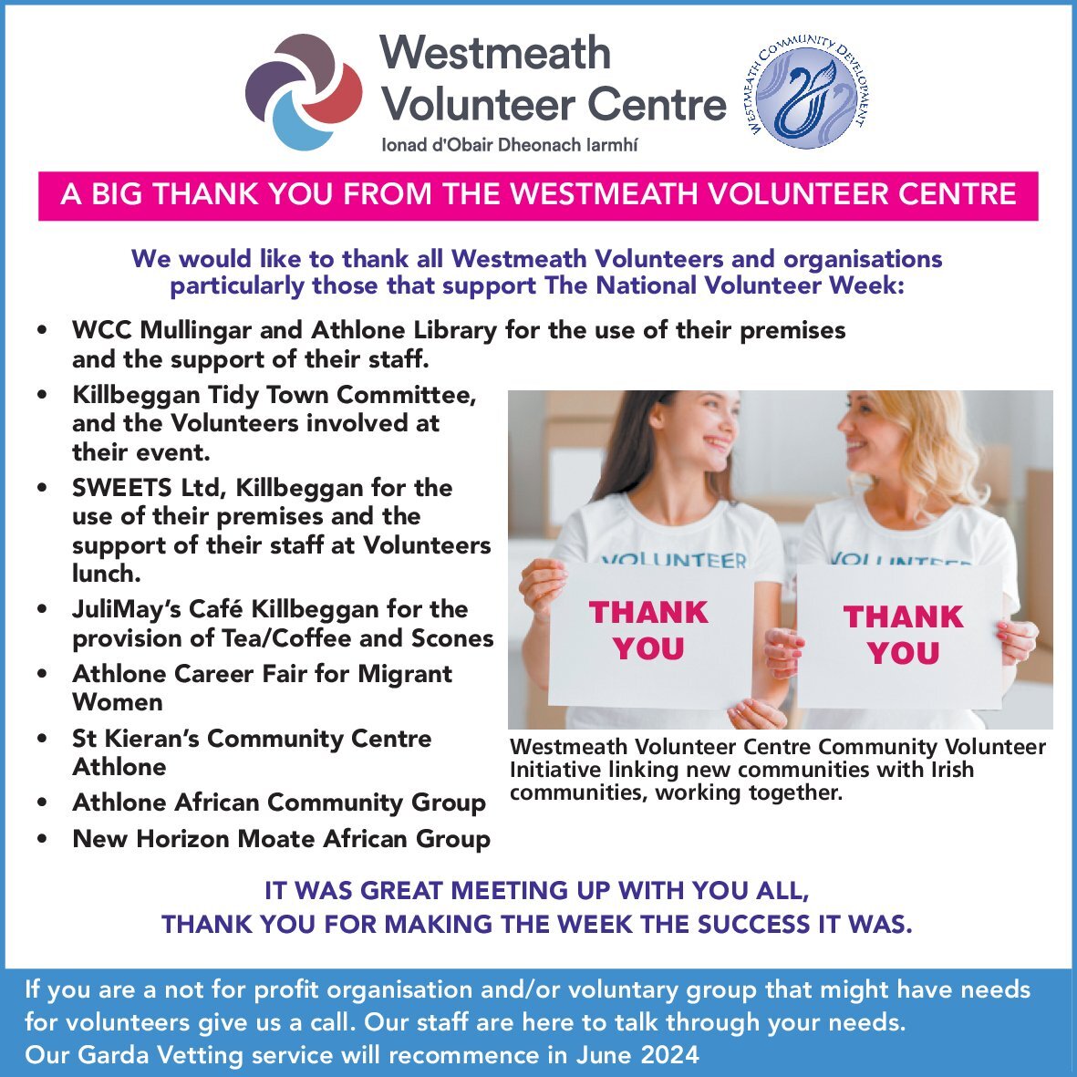 Vol Week thank you