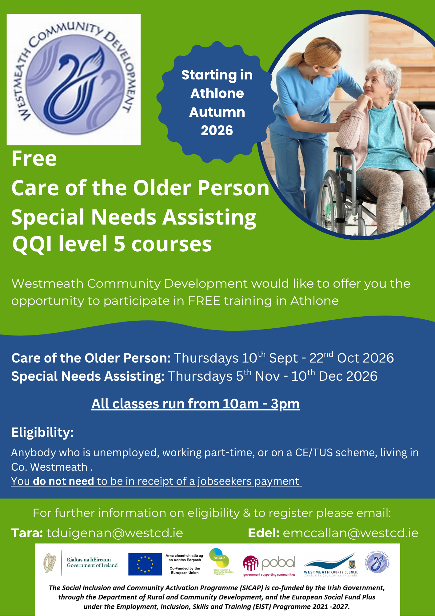FREE QQI Level 5 Courses – Athlone – Sept 26